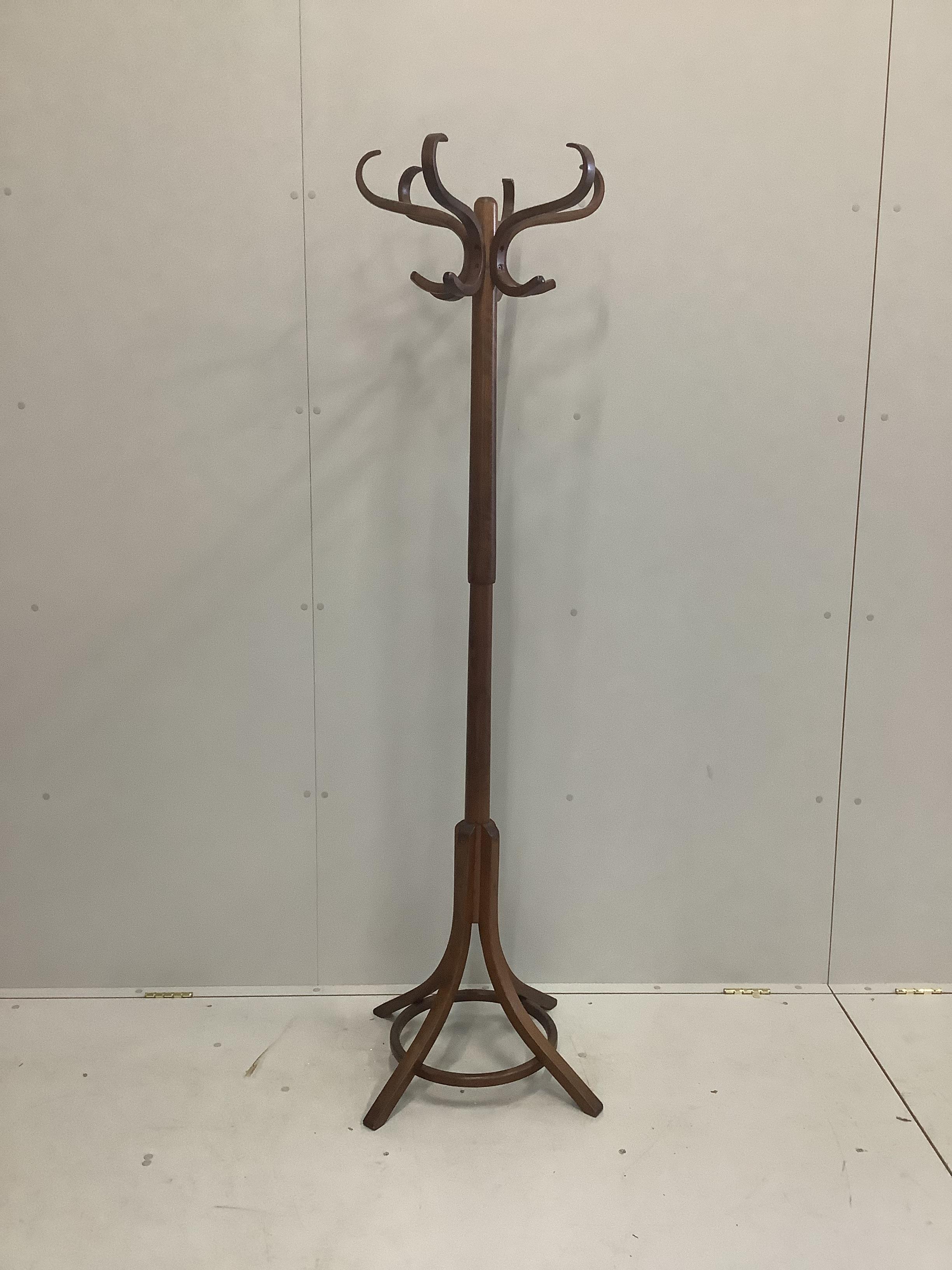 A mid 20th century beech hat stand